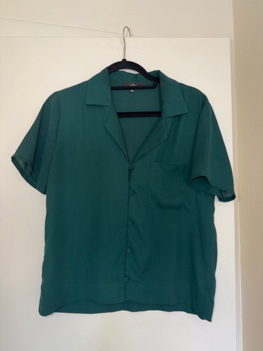 Lulu's Emerald Green Blouse - Size S